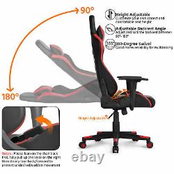Executive Gaming Chair PU Leather Desk Chair High Back Office Racing Chair