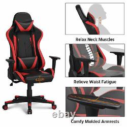 Executive Gaming Chair PU Leather Desk Chair High Back Office Racing Chair