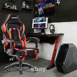 Executive Gaming Computer Chair Adjustable Home Office Recliner with Footrest