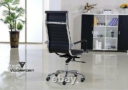 Executive High Back Ergonomic Leather Office Computer desk Chair, Tilt, Swivel