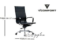 Executive High Back Ergonomic Leather Office Computer desk Chair, Tilt, Swivel