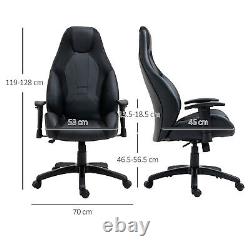 Executive High Back Office Chair PU Swivel Chair Adjustable Height and Armrest