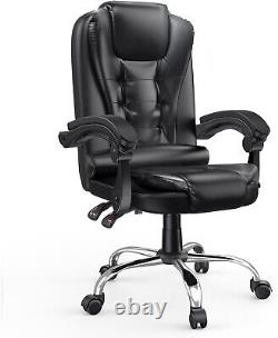 Executive Home Office Chair PU Leather Desk Chair Recliner Computer Gaming Chair