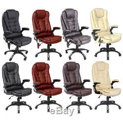 Executive Leather Gaming Computer Desk Office Swivel Reclining Or Massage Chair