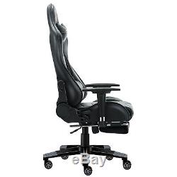 Executive Luxury Racing Gaming Office Chair Swivel Recliner Computer PU Leather