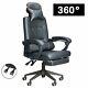 Executive Massage Racing Gaming Chair Swivel Office Desk Recliner With Footrest