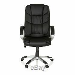 Executive Office Chair Black PU Leather Swivel Chair Computer Stool RELAX BY155