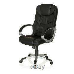 Executive Office Chair Black PU Leather Swivel Chair Computer Stool RELAX BY155
