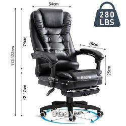 Executive Office Chair Computer Gaming Chair Swivel Recliner Footrest