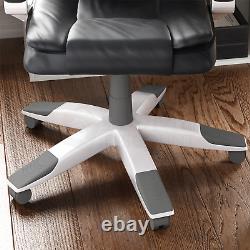 Executive Office Chair Computer Gaming Home Swivel Adjustable Leather Black
