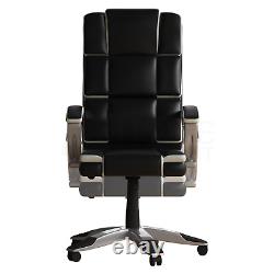 Executive Office Chair Computer Home Leather Gaming Swivel Wheels Adjustable