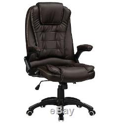 Executive Office Chair Luxury Leather Reclining Padded PC Computer Desk RayGar