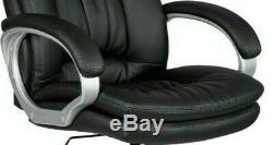 Executive Office Chair PU Leather Padded Swivel Recliner Computer Gaming Seat
