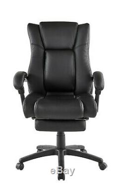 Executive Office Chair PU Leather Padded Swivel Weight-Recliner Computer Seat
