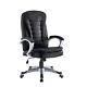 Executive Office Chair Pu Leather Swivel Computer High Back Chair Black / Brown