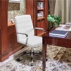 Executive Office Chair PU Leather Swivel Computer Task Desk Chair Adjustabler