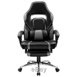 Executive Office Chair Racing Gaming Chair Home Desk Headrest Faux Leather UK