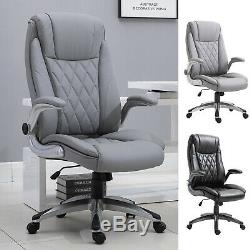 Executive Office Chair Sleek Ergonomic 360° with Headrest Adjustable Height PU
