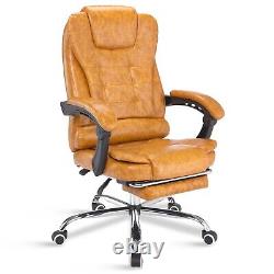Executive Office Chair Swivel Recliner Gaming Computer Desk Chair With Footrest