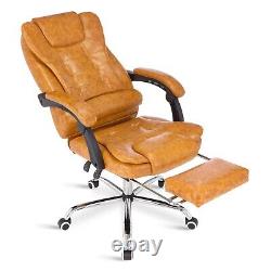 Executive Office Chair Swivel Recliner Gaming Computer Desk Chair With Footrest