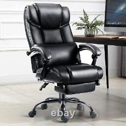 Executive Office Chair With Footrest & Lumbar Support Ergonomic Desk Chair