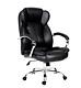 Executive Office Chair With 360° Swivel Wheels Armrests Adjustable Height Black