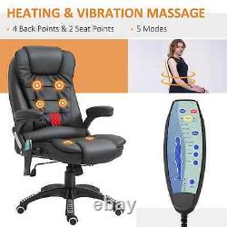 Executive Office Chair with Massage and Heat, High Back PU Leather Massage Offic