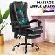 Executive Office Massage Chair Recliner Computer Chair Footrest Faux Leather