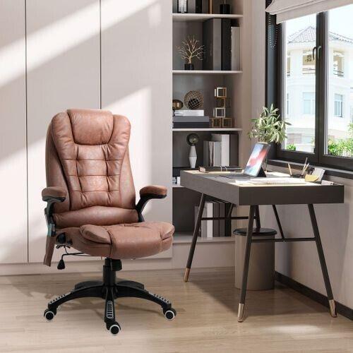 Executive Office Reclining Chair 135°with Heating Massage Points Relaxing