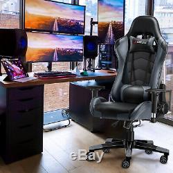 Executive Racing Gaming Chair Adjustable Swivel Computer Desk Home Office Chair