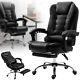 Executive Racing Gaming Chair Computer Office Leather Swivel Recliner Black Uk