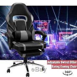Executive Racing Gaming Chair Computer Office PU Swivel High Back Faux Leather