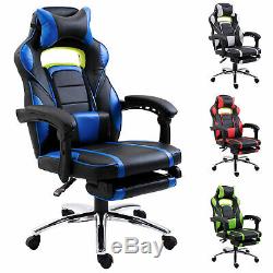 Executive Racing Gaming Chair Computer Office PU Swivel Recliner Gift Adjustable