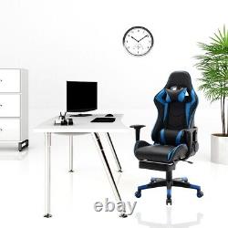 Executive Racing Gaming Chair Swivel Faux Leather Computer Desk Chair Adjustable