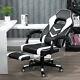 Executive Racing Gaming Chair Swivel Lift Office Recliner 90-135° With Footrest