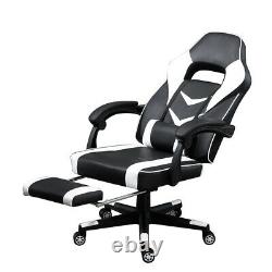 Executive Racing Gaming Chair Swivel Lift Office Recliner 90-135° with Footrest