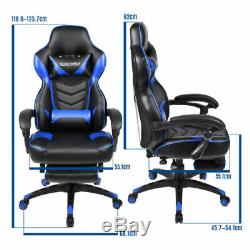 Executive Racing Gaming Computer Office Chair Adjustable Desk Recliner Footrest