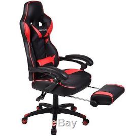 Executive Racing Gaming Computer Office Chair Ergonomic Recliner PU Leather Home