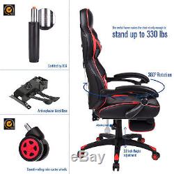Executive Racing Gaming Computer Office Chair Ergonomic Recliner PU Leather Home