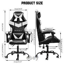 Executive Racing Gaming Computer Office Chair Swivel Recliner Leather