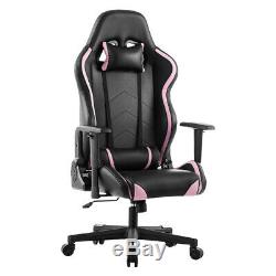 Executive Racing Gaming Office Chair Computer Desk Leather Chair With Headrest A
