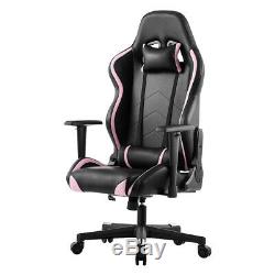 Executive Racing Gaming Office Chair Computer Desk Leather Chair With Headrest A