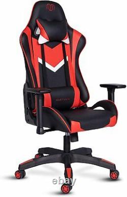 Executive Racing Gaming Office Chair Lumbar Support Swivel Pu Leather Computer