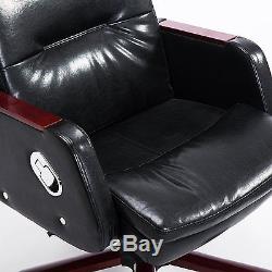 Executive ffice Chair Luxury Leather Swivel Adjustable Reclining Arm Gas Lift