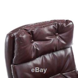 Executive ffice Chair Luxury Leather Swivel Adjustable Reclining Arm Gas Lift