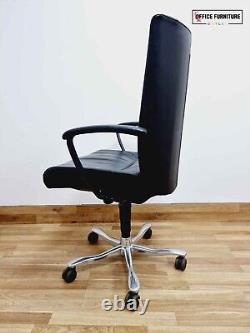 FREE DELIVERY Kinnarps Branded Leather Swivel Chair Office Ergonomic Desk Seat