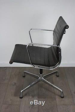 FREE UK DELIVERY Genuine Vitra Eames EA 103 Chair Brown Leather Chrome