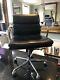 Free Uk Delivery Icf Eames Chairs Ea 217 Black Leather Soft Pad Polished