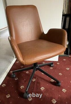 Faraday swivel office chair in brown