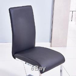 Faux Leather Dining Chair Bow Chairs 2 4 6 Set Office Chair Black White Grey